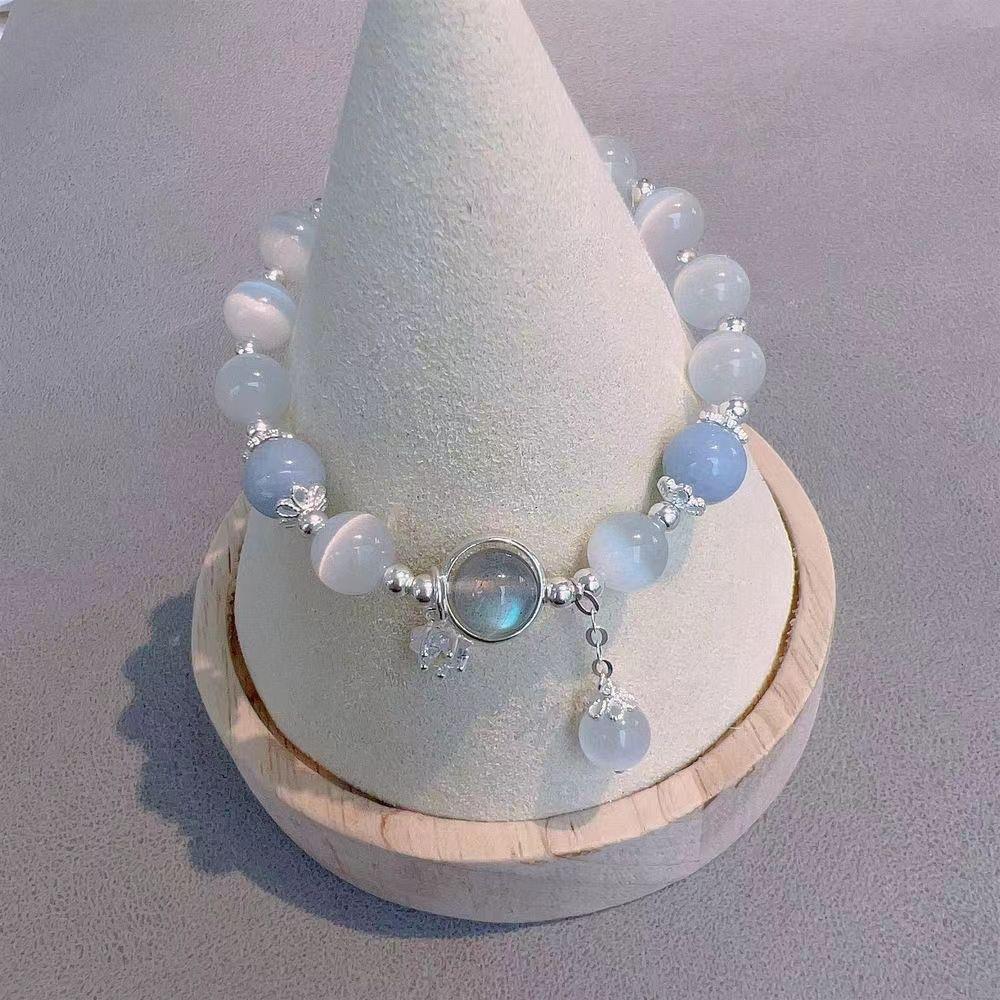 Star Charm Moonlight Cat’s Eye Bracelet