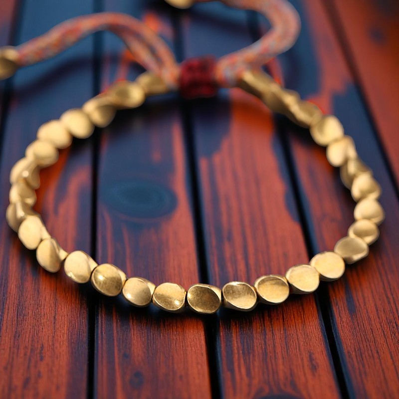 Armband aus tibetischen Kupferperlen