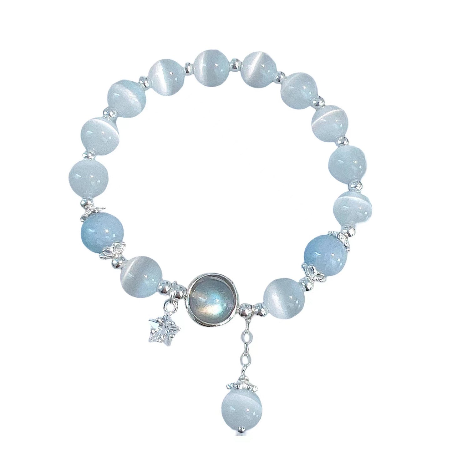 Star Charm Moonlight Cat’s Eye Bracelet