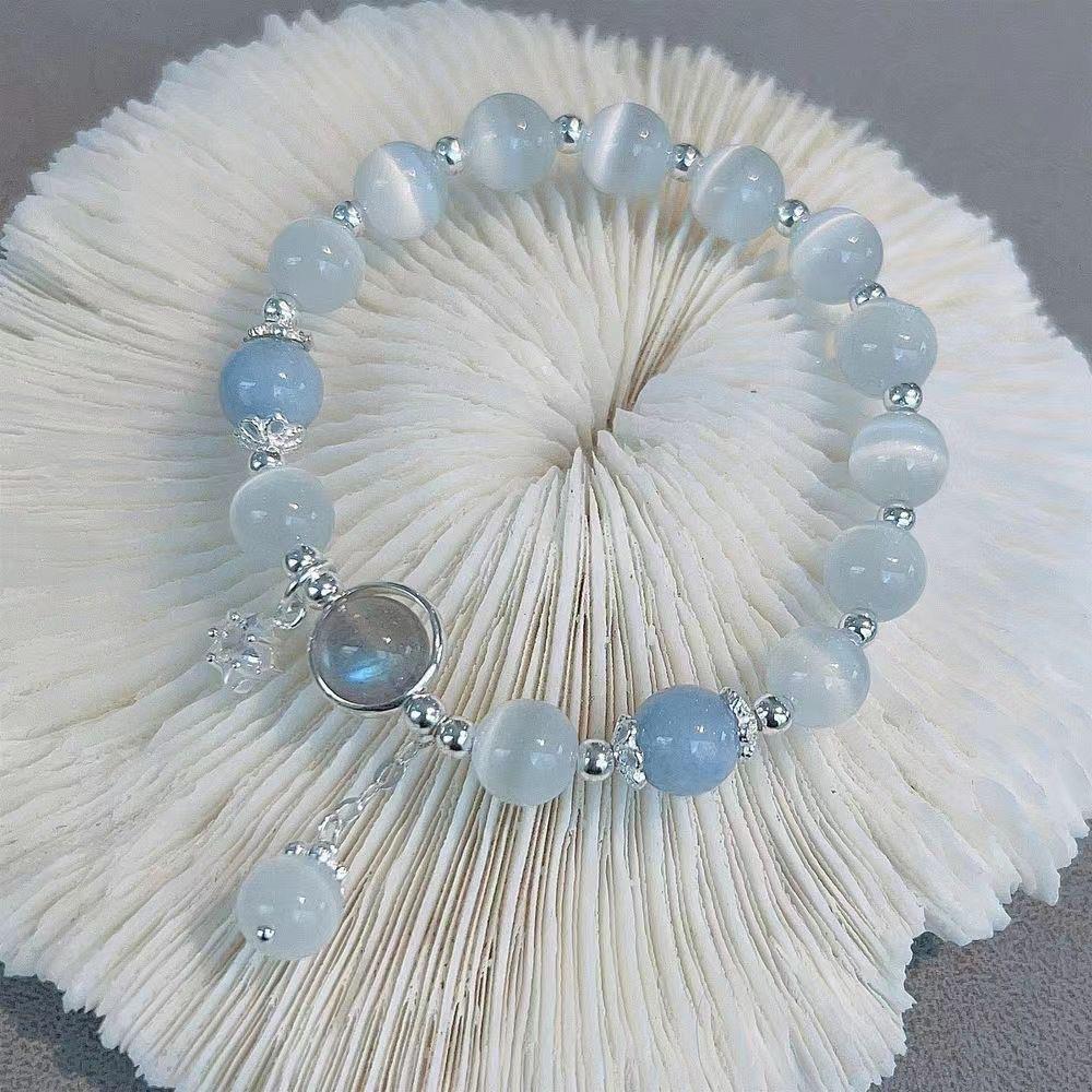 Star Charm Moonlight Cat’s Eye Bracelet