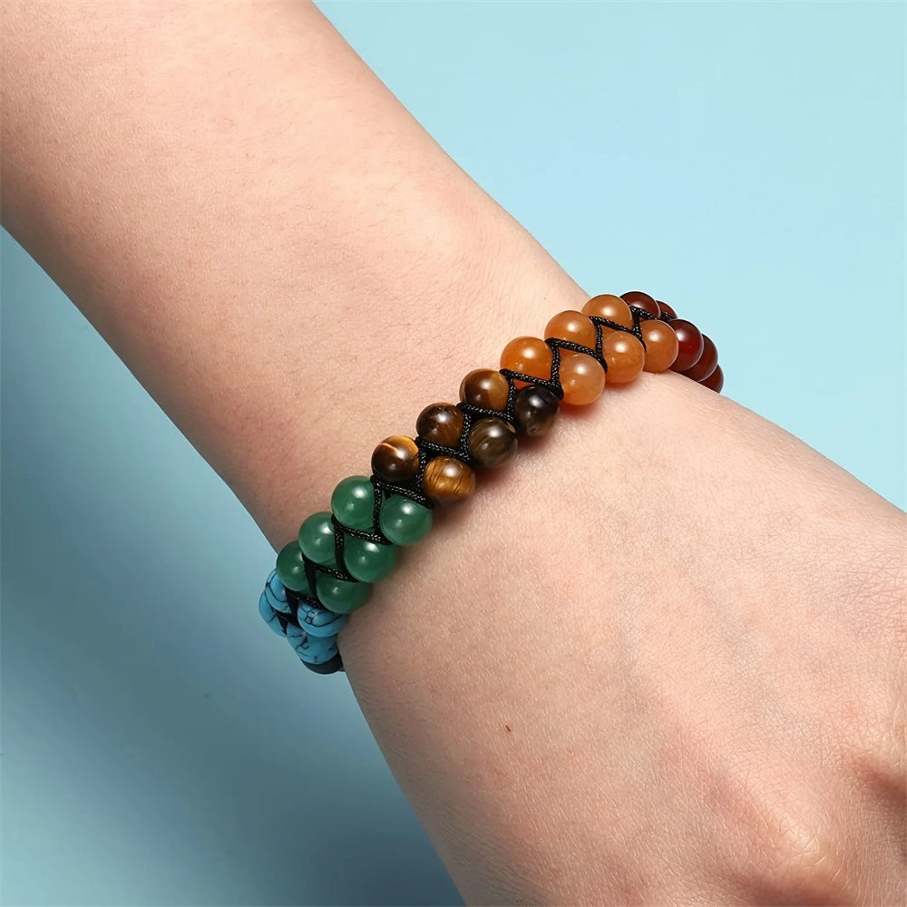 7 Chakra Healing Stone Braided Bracelet