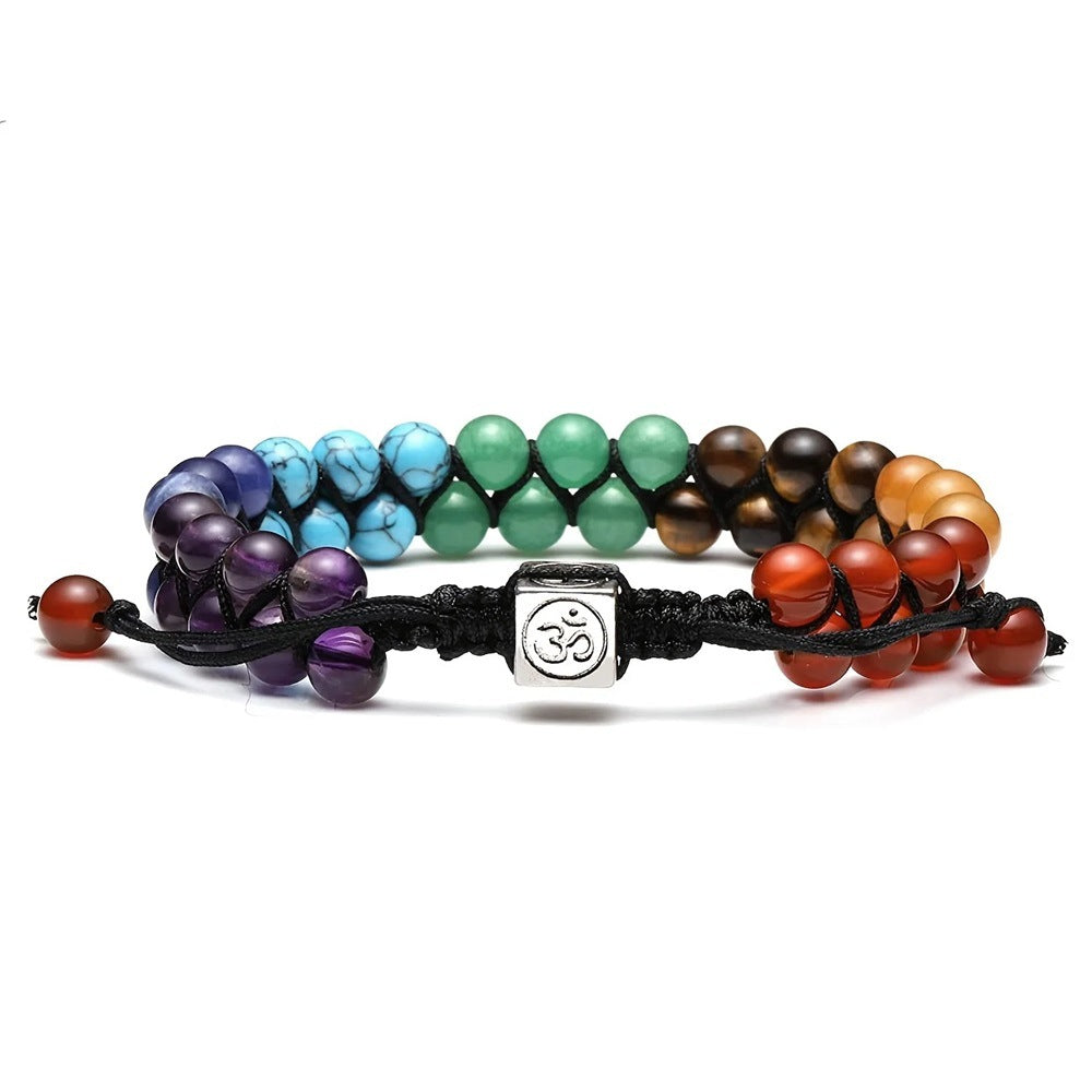 7 Chakra Healing Stone Braided Bracelet