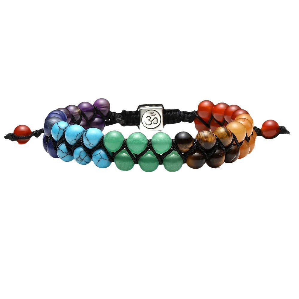 7 Chakra Healing Stone Braided Bracelet