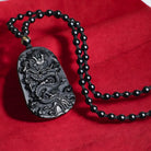 Black Obsidian Dragon Pendant