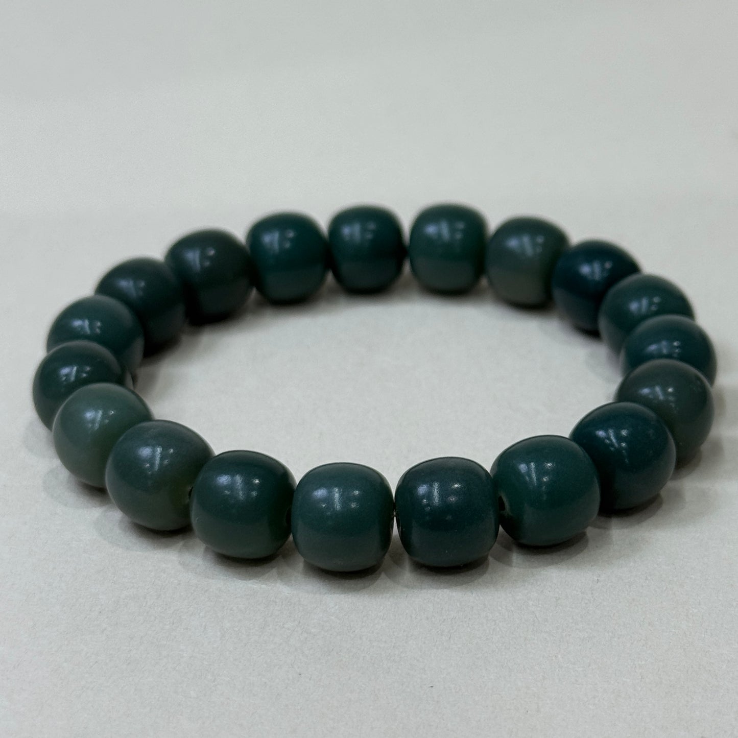 Dark Green Bodhi Beaded Bracelet