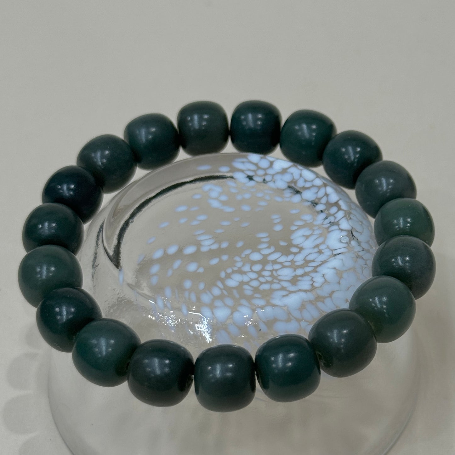 Dark Green Bodhi Beaded Bracelet