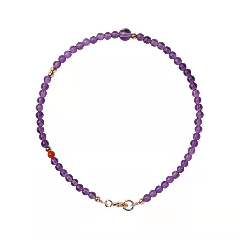 Delicate Amethyst Luck Bracelet