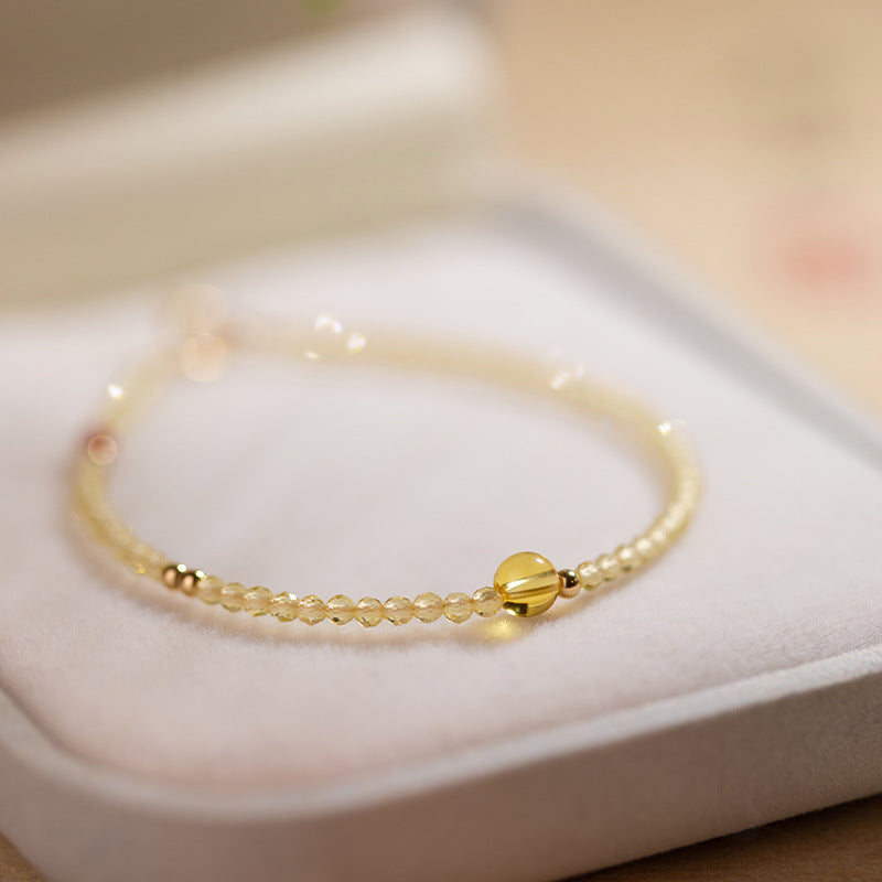 Delicate Citrine Wealth Bracelet