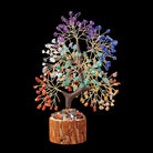 Feng Shui Chakra Gemstone Bonsai Tree Grass Black