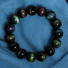 Green Eye Obsidian Wealth Bracelet Blue