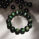 Green Eye Obsidian Wealth Bracelet Wood1