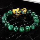 Green Jade Color-Changing Pixiu Abundance Bracelet3