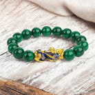 Green Jade Color-Changing Pixiu Abundance Bracelet4