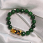 Green Jade Color-Changing Pixiu Abundance Bracelet6