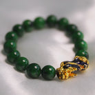 Green Jade Color-Changing Pixiu Abundance Bracelet7