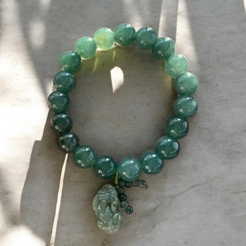 Green Jade Pixiu Protection Bracelet 4