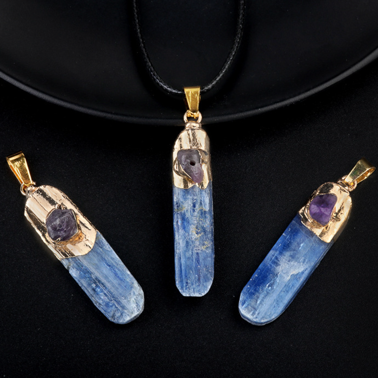 Kyanite Crystal Pendant Necklace