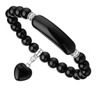 Natural Crystal Heart Pendant Healing Bracelet 9