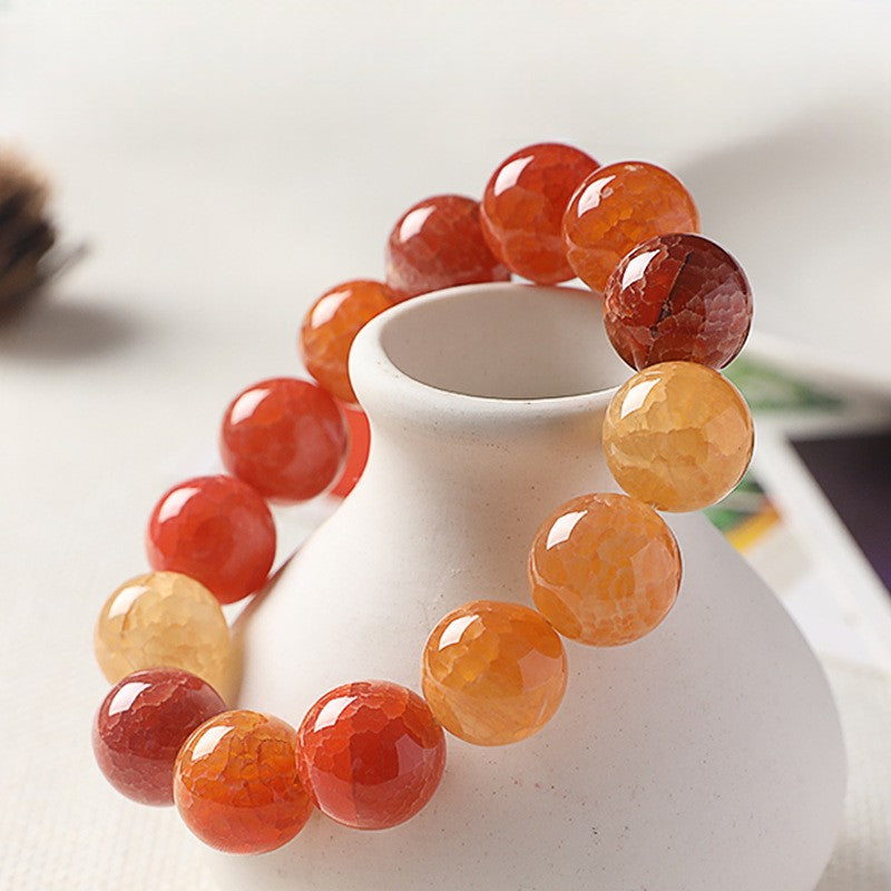 Natural Dragon Scale Agate Bracelet