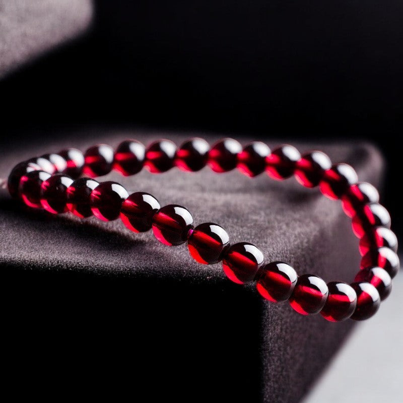 Natural Garnet Passion Beads Crystal Bracelet1