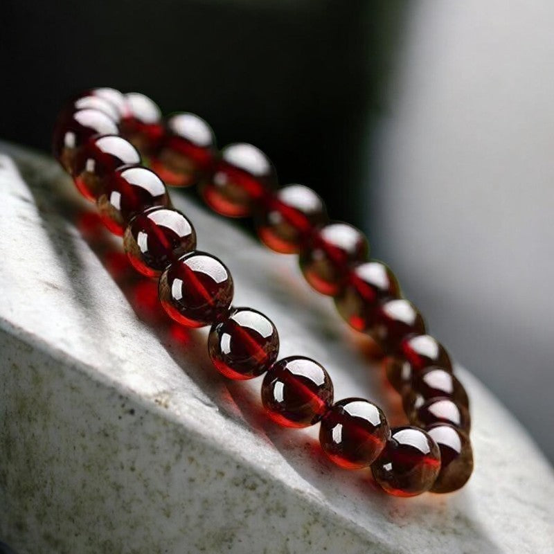 Natural Garnet Passion Beads Crystal Bracelet3