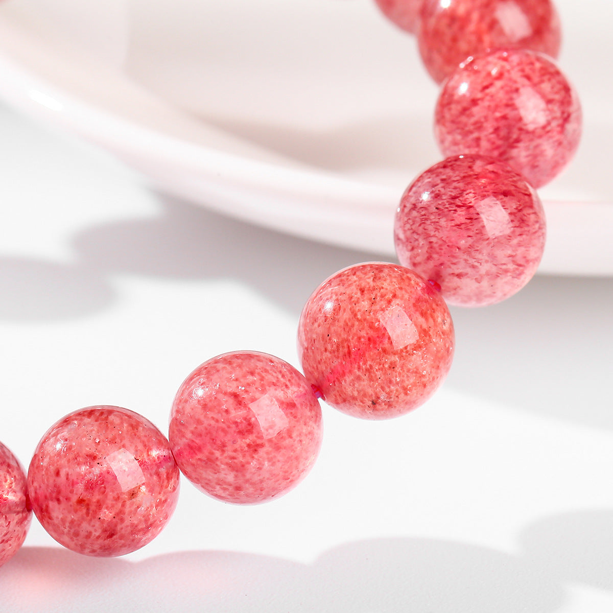 Natural Strawberry Quartz Love Bracelet