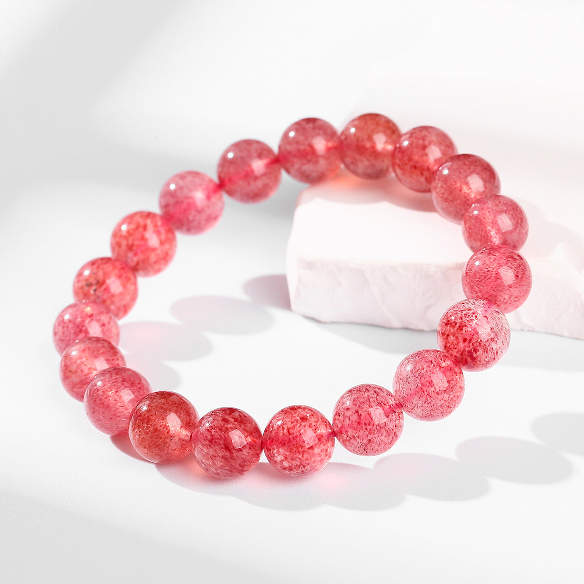 Natural Strawberry Quartz Love Bracelet