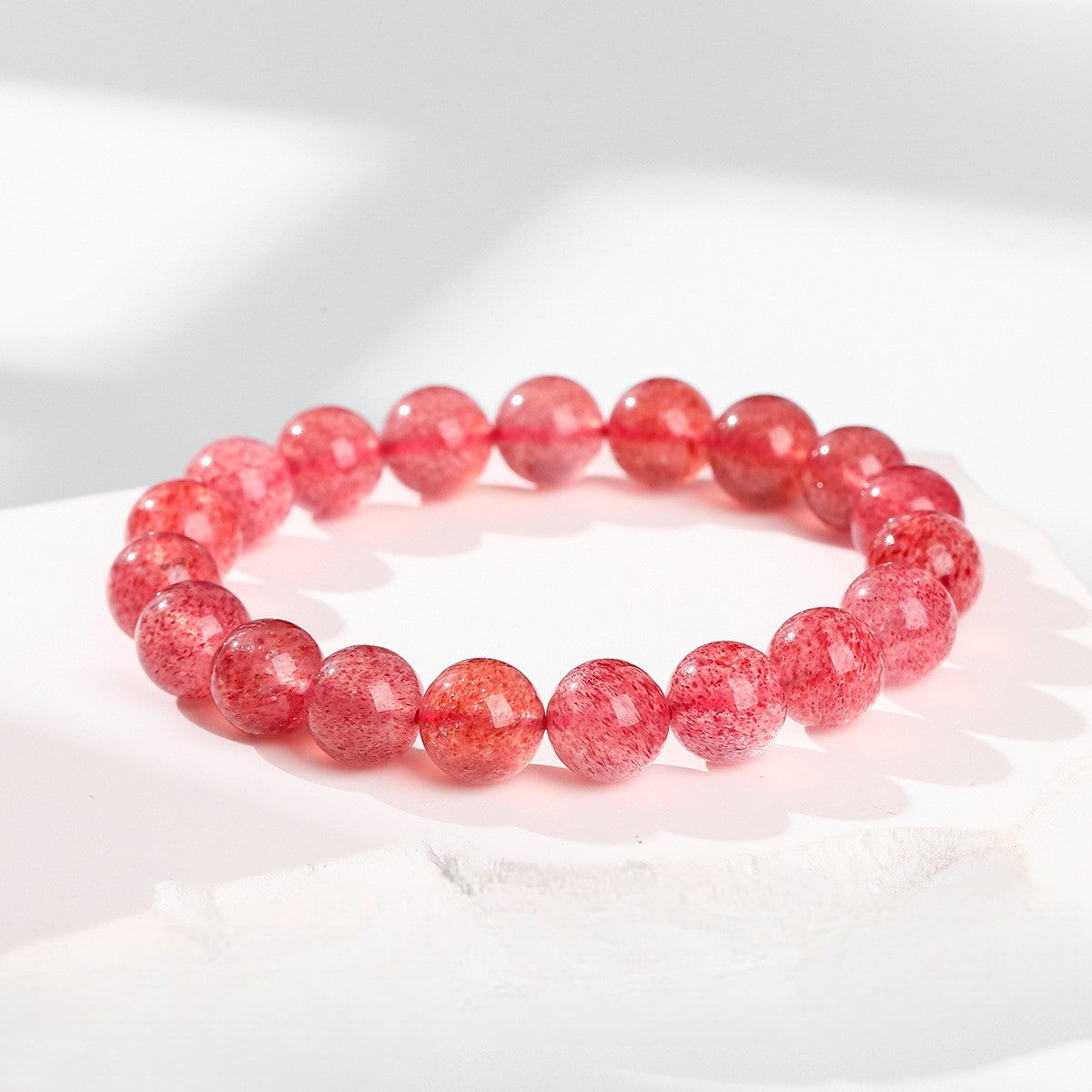 Natural Strawberry Quartz Love Bracelet