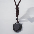 Obsidian Protection Talisman Pendant Necklace 1