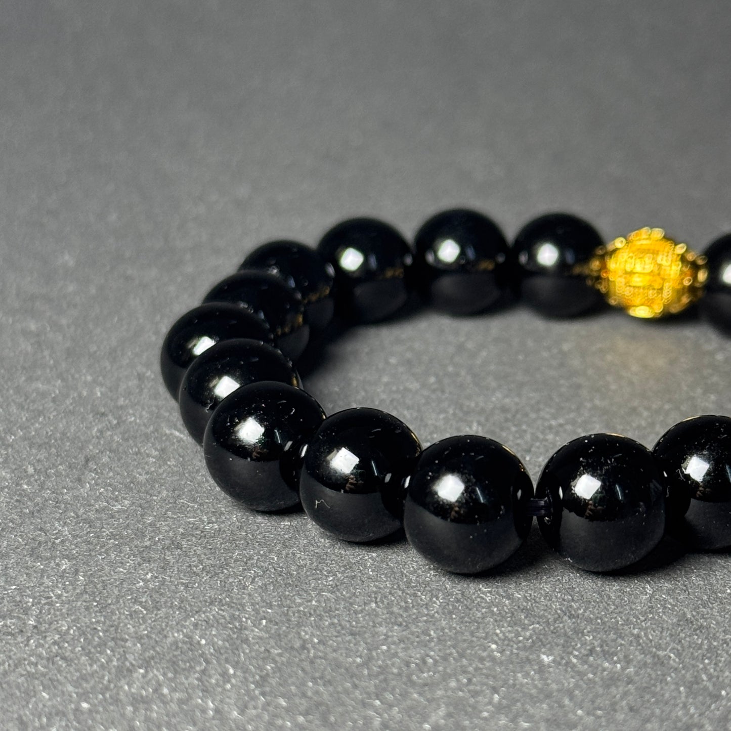 Pixiu Wealth Protection Black Obsidian Bracelet