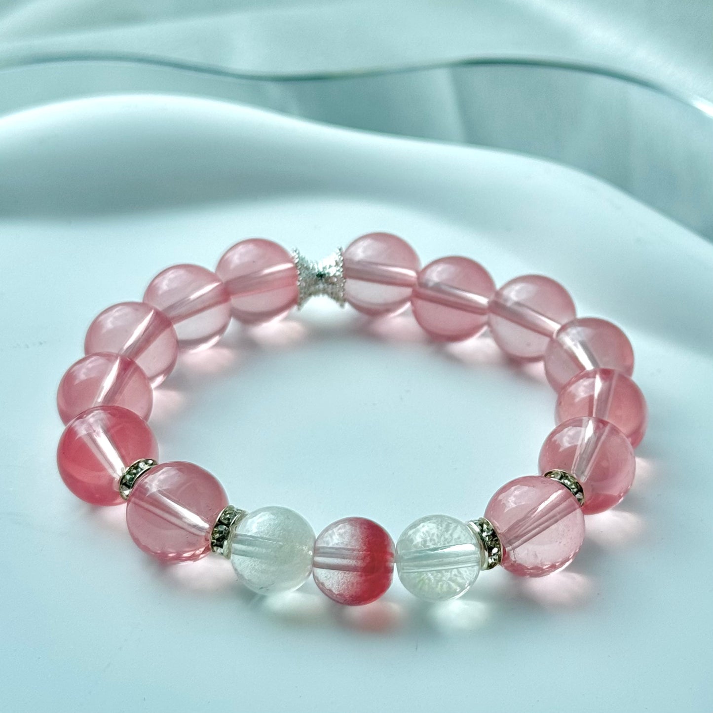 Rose Quartz Bead Bracelet
