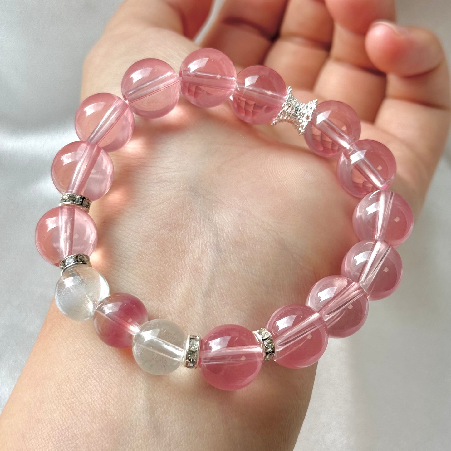 Rose Quartz Bead Bracelet