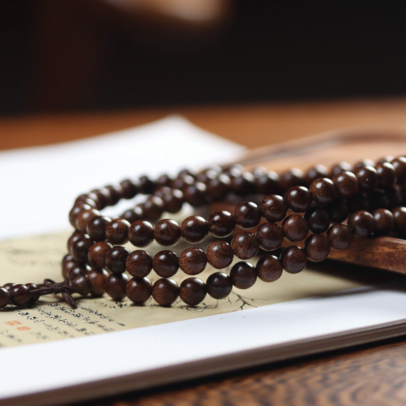 Sandalwood 108 Beads Mala Bracelet