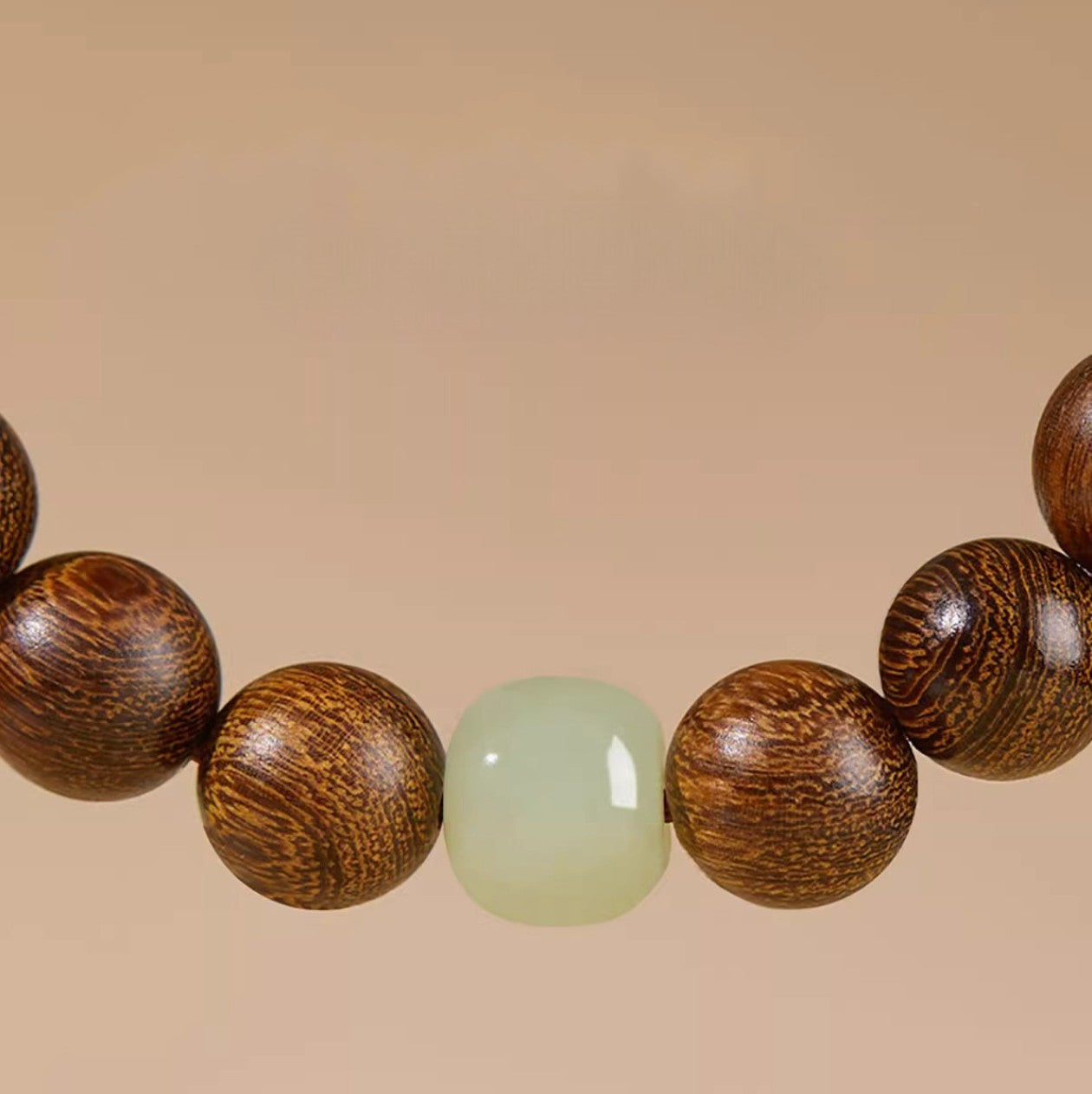Sandalwood and Jade Bead Prayer Bead