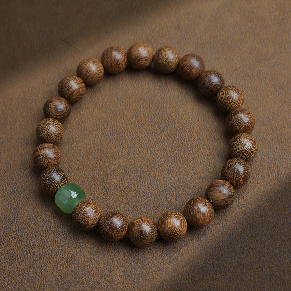 Sandalwood and Jade Bead Prayer Bead