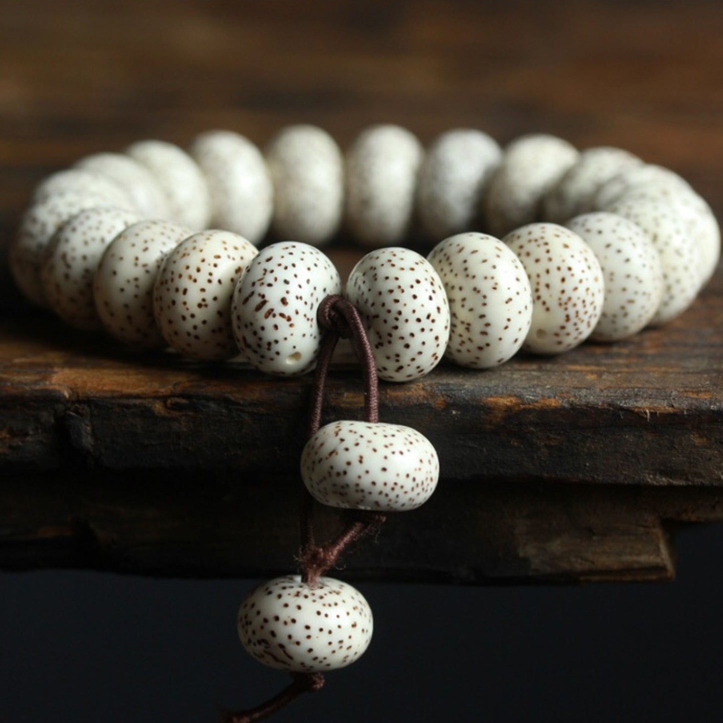 Star and Moon Bodhi Seed Pendant Bracelet