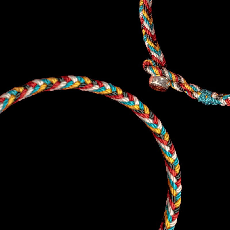 Tibetan Handmade Five Color Protection Braid String Bracelet 5