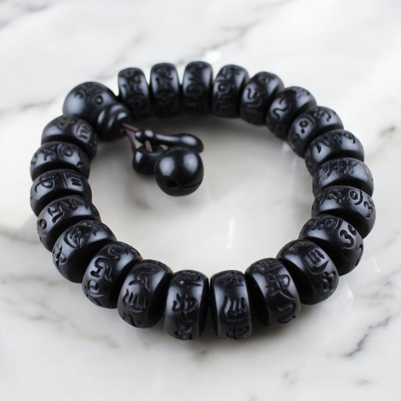 Tibetan Lightning Strike Wood Protection Bead Bracelet 3