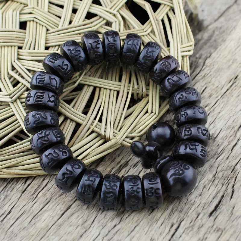 Tibetan Lightning Strike Wood Protection Bead Bracelet 5