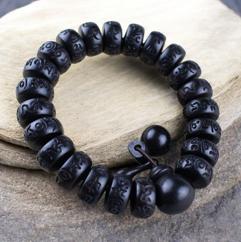 Tibetan Lightning Strike Wood Protection Bead Bracelet 6