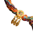 Tibetan Om Mani Padme Hum Luck Knot String Bracelet white1