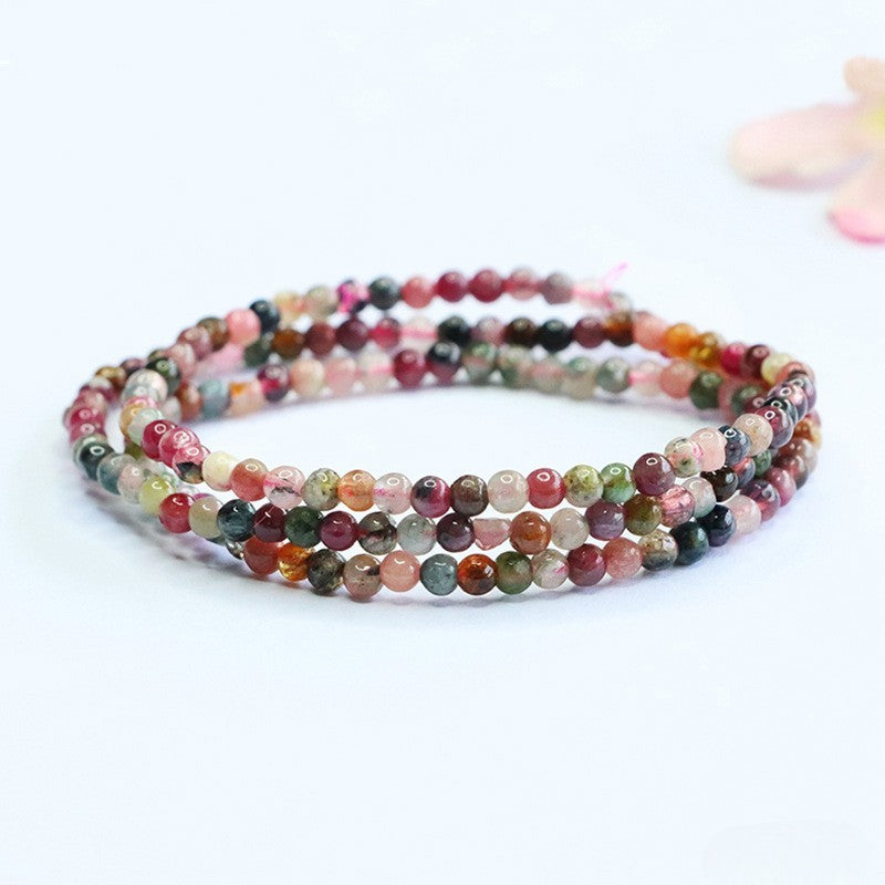 Triple Layer Tourmaline Natural Gemstone Bracelet
