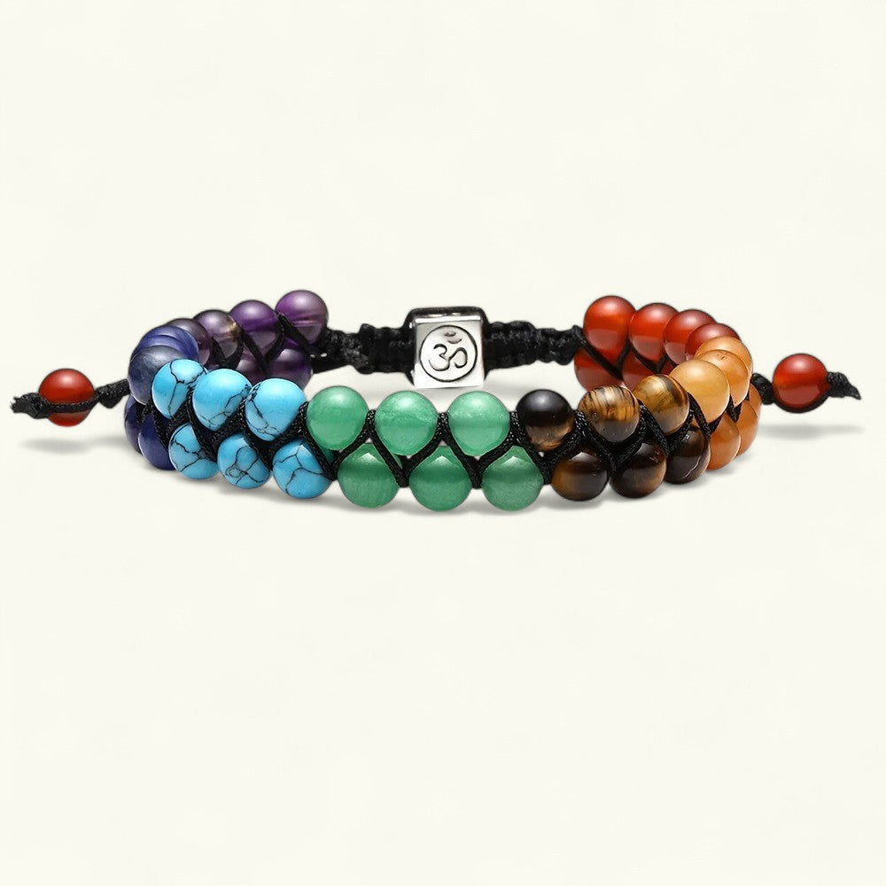 7 Chakra Healing Stone Braided Bracelet