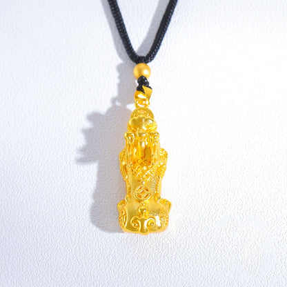 Fortune Coin Pixiu Pendant Necklace