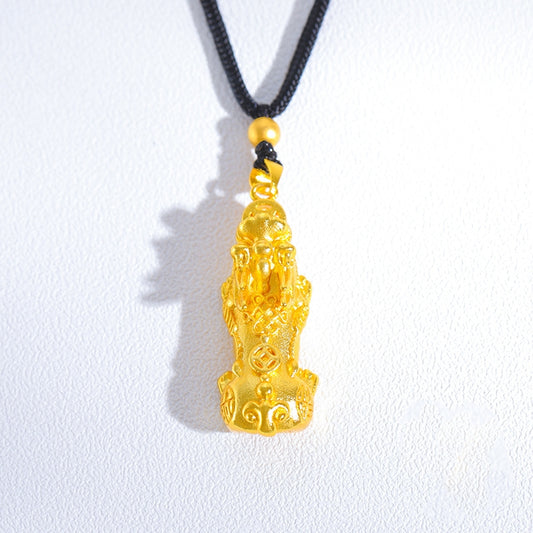 Fortune Coin Pixiu Pendant Necklace