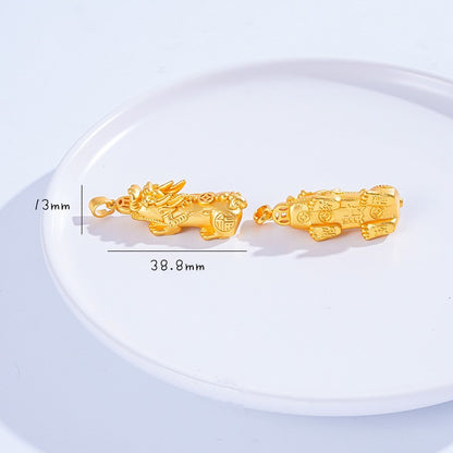 Fortune Coin Pixiu Pendant Necklace