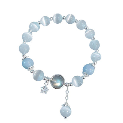 Star Charm Moonlight Cat’s Eye Bracelet