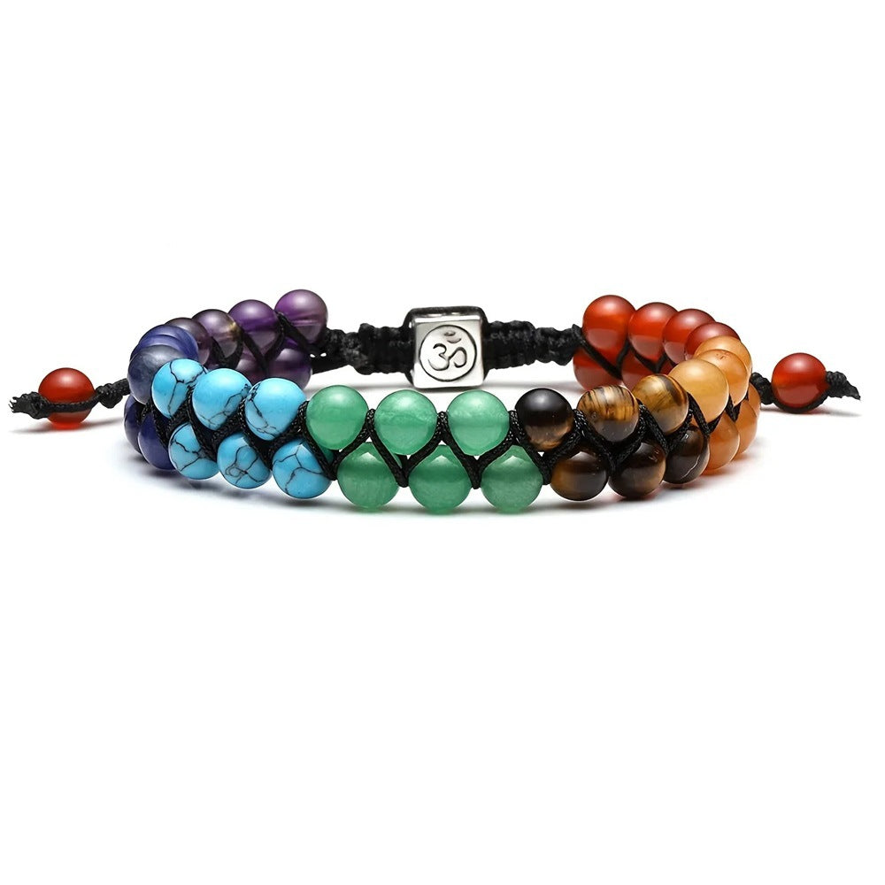 7 Chakra Healing Stone Braided Bracelet