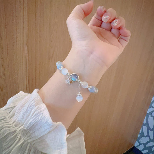Star Charm Moonlight Cat’s Eye Bracelet