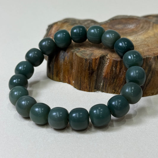 Dark Green Bodhi Beaded Bracelet